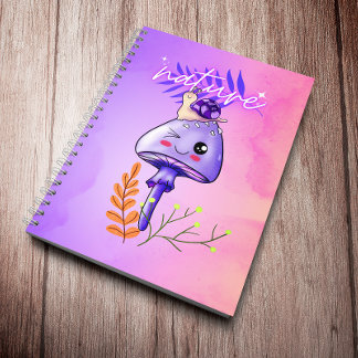Kernpilz aus Kawaii und Schnecke Notizblock