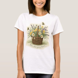 Kernpunkt "Bloom where you are Planted" T-Shirt