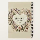 Kernpunkt "Blumenherz & Wilde Pilze" Spirale Notizblock (Rückseite)