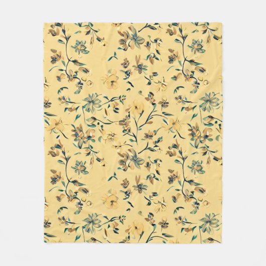 Kernpunkt, großmütige Blumenarchitektur Fleecedecke (Vorderseite)