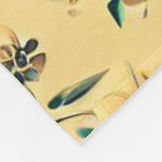 Kernpunkt, großmütige Blumenarchitektur Fleecedecke (Ecke)