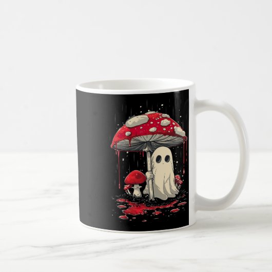 Kernpunkt Halloween Shirt Ghost Mushroom Spooky Kaffeetasse (Rechts)