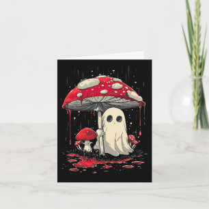 Kernpunkt Halloween Shirt Ghost Mushroom Spooky Karte