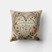 Kernpunkt "Liebe blüht hier" Kopfkissen Kissen (Rückseite)