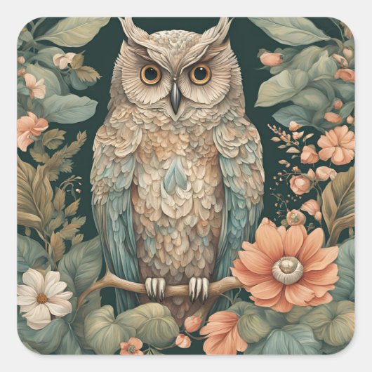 Kernschale Niedlich Quadratischer Aufkleber (Vorderseite)