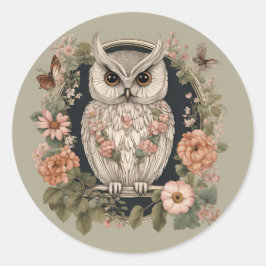 Kernschale Niedlich Runder Aufkleber