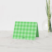 Kernschattierräume auf Gingham-Karo-Zeichen (Rückseite)