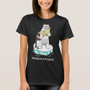 Kernschmelze im globalen Erwärmungsbärenklima C T-Shirt