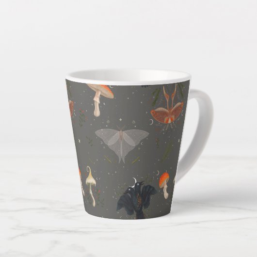 Kernschmetterlingsmuster Latte-Tasse Milchtasse (Rechte Ecke)