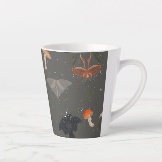 Kernschmetterlingsmuster Latte-Tasse Milchtasse (Rechts)