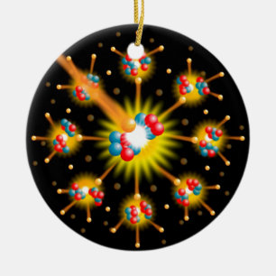 Kernspaltung Keramikornament