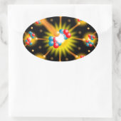 Kernspaltungswissenschaft Ovaler Aufkleber (Tasche)