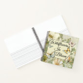 Kernspezifische Wildblumen in der Blütenlandschaft Notizblock (Innenseite)