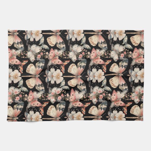 Kernstil-Schmetterlingsmotten Geschirrtuch (Horizontal)