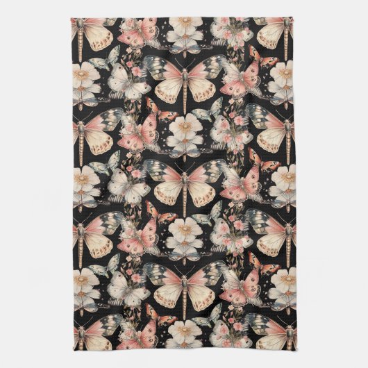 Kernstil-Schmetterlingsmotten Geschirrtuch (Vertikal)