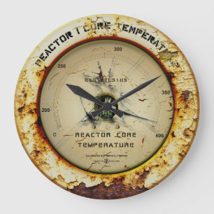 Kerntemperatur-Uhr des Reaktors Große Wanduhr