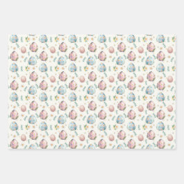 Kernthema Ästhetische Vintage Ostergeschichte Geschenkpapier Set