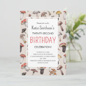 Kernvorlage "Herbst-Mushroom" Einladung (Stehend Vorderseite)