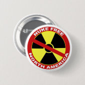 Kernwaffen-freies Nordamerika-Button Button (Vorne & Hinten)