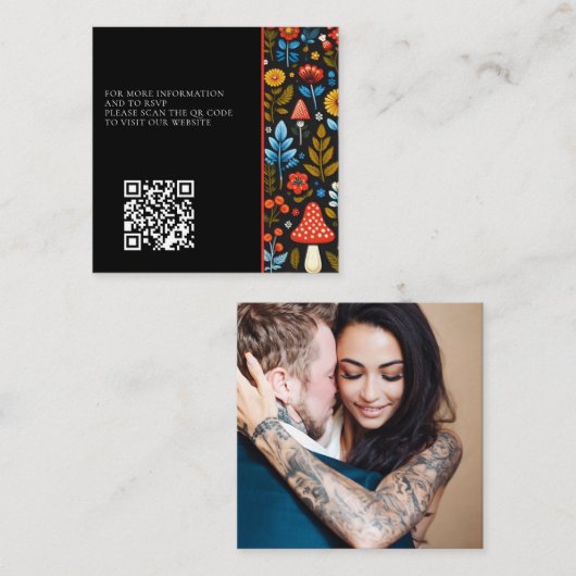 Kernwald-Foto QR-Code Begleitkarte (Vorne/Hinten)