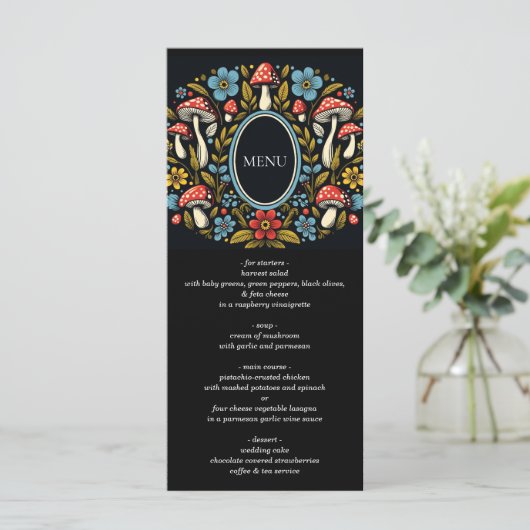 Kernwald Menükarte (Stehend Vorderseite)