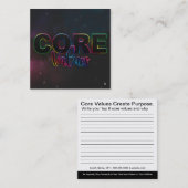 Kernwerte Empower Cards Quadratische Visitenkarte (Vorne/Hinten)