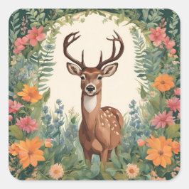 Kernwild Quadratischer Aufkleber