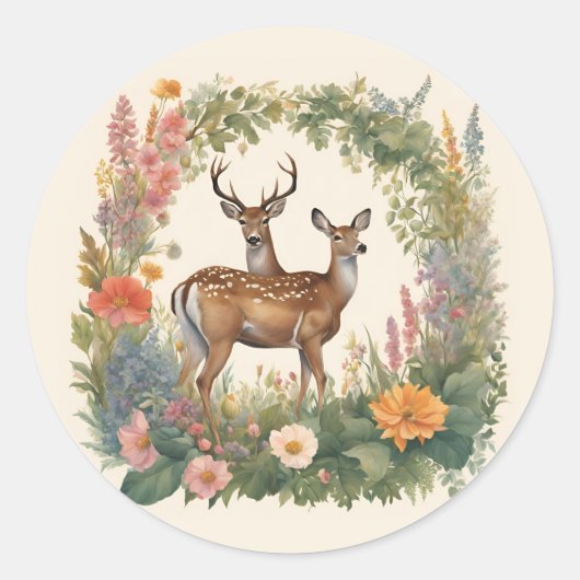 Kernwild Runder Aufkleber (Vorderseite)