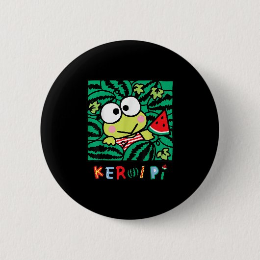 Keroppi Watermelon Sommerspass Button (Vorderseite)