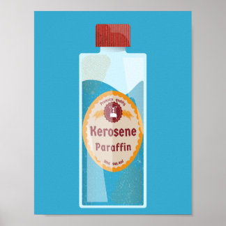 Kerosene Bottle Parffin Poster