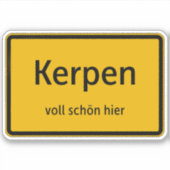 Kerpen Aufkleber Sticker Autoaufkleber (Vorderseite)