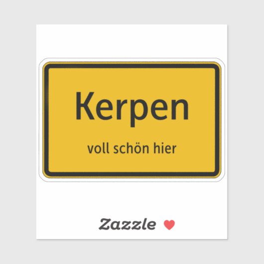 Kerpen Aufkleber Sticker Autoaufkleber (Blatt)