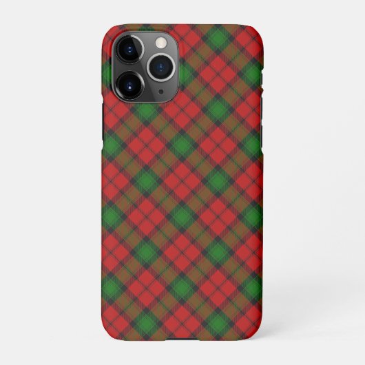 Kerr Clain Tartan Kariertes Muster iPhone Hülle (Rückseite)