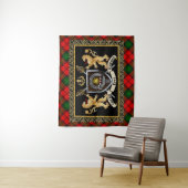 Kerr Clan Abzeichen & Motto mit Löwen Wandteppich (Beispiel)