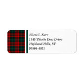 Kerr Clan Red, Green und Black Scottish Tartan (Vorne)