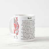 Kerr, der Ursprung, Bedeutung und das Wappen Kaffeetasse (Vorderseite Links)