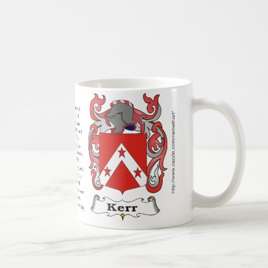 Kerr, der Ursprung, Bedeutung und das Wappen Kaffeetasse (Rechts)