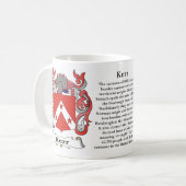 Kerr Familien-Wappen Tasse (Vorderseite Links)