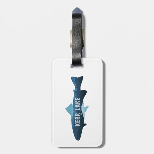 Kerr Lake Virginia North Carolina Fish Gepäckanhänger (Rückseite vertikal)