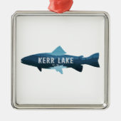 Kerr Lake Virginia North Carolina Fish Ornament Aus Metall (Vorne)