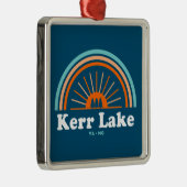 Kerr Lake Virginia North Carolina Rainbow Ornament Aus Metall (Rechts)