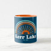 Kerr Lake Virginia North Carolina Rainbow Zweifarbige Tasse (Mittel)