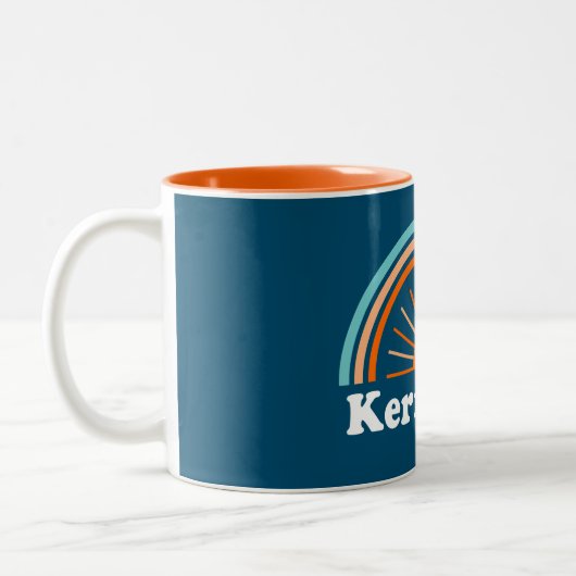 Kerr Lake Virginia North Carolina Rainbow Zweifarbige Tasse (Links)