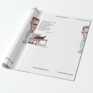 Kerr/London James Joyce & Englisch ist Folter Zita Geschenkpapier