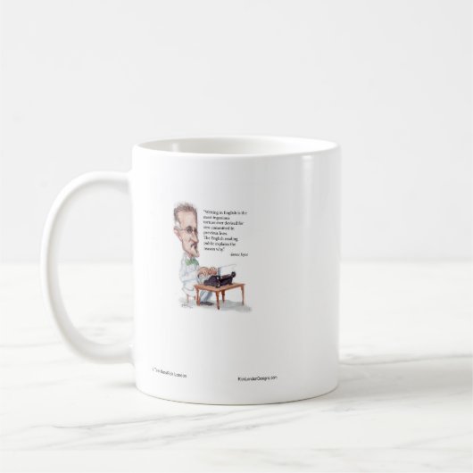 Kerr/London James Joyce & English Is Folter Quote Kaffeetasse (Links)
