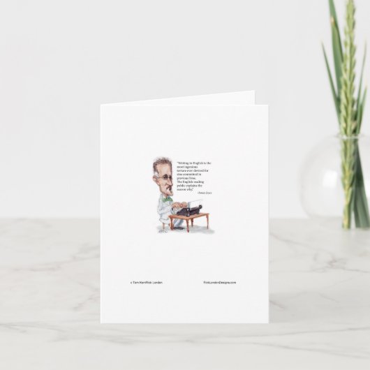 Kerr/London James Joyce & English Is Folter Quote Karte (Vorderseite)