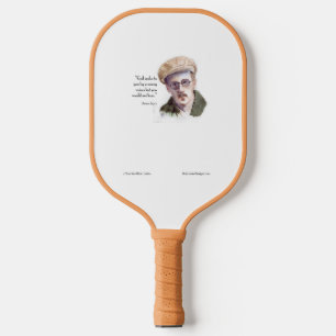 Kerr/London James Joyce & "God Spoke" Quote Pickleball Schläger