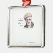Kerr/London James Joyce & "God Spoke" Zitat Ornament Aus Metall (Links)