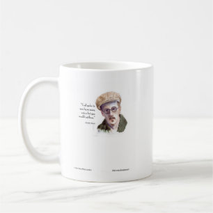 Kerr/London James Joyce & "Gott sprach" Zitat Kaffeetasse