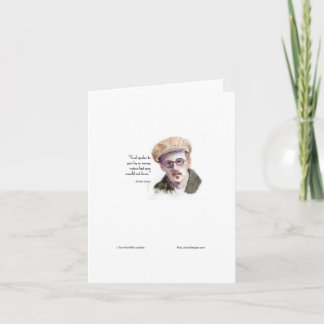 Kerr/London James Joyce & "Gott sprach" Zitat Karte